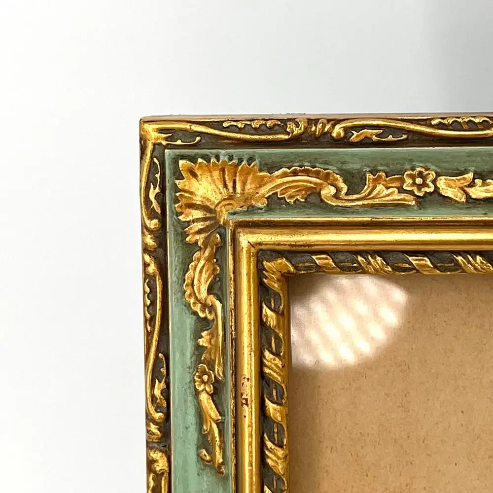 Antique 1940 French Country Vénitien Rococo ornate picture frame